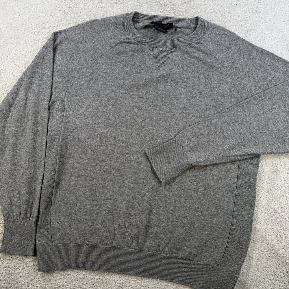 American Giant Sweater Mens XL Grey Merino Wool Cotton Knit Crewneck Pullover
